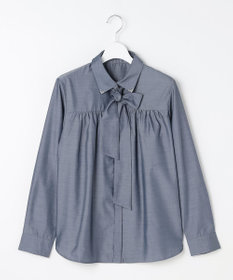 ANY SIS L ボウタイ付きビジュー シャツ