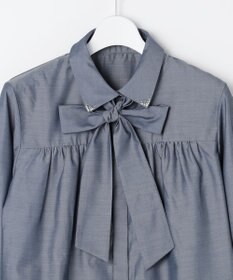 ANY SIS L ボウタイ付きビジュー シャツ