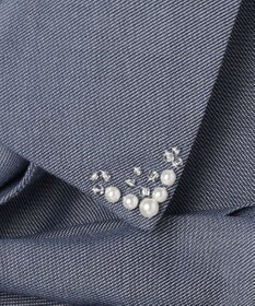 ANY SIS L ボウタイ付きビジュー シャツ