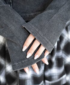 WEGO ヴィンテージウォッシュネックリボントップス