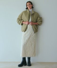 NAVE 【Nave・洗える】フェザーフリンジ スカート