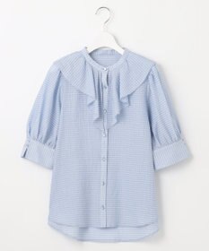 Feroux 【洗える】ラッフルフリル ブラウス