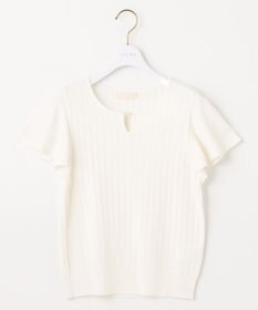 ANY SIS S 【洗える】パール調ポイントフレアスリーブ ニット