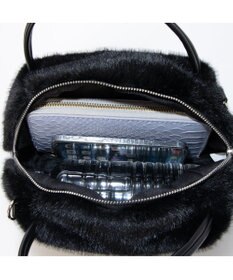 UNBILLION カシュカシュ cachecache / ミンク風エコファー2wayボックストート