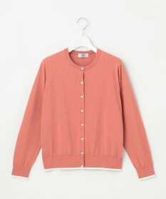 J.PRESS LADIES BASIC HT COTTON クルーネック カーディガン