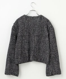 #Newans 【セットアップ可能】ワイドスリーブツイードプルオーバー