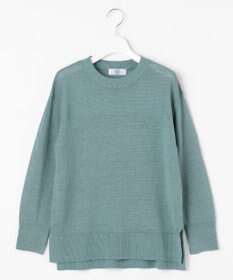 J.PRESS LADIES 【洗える・吸水速乾】 マーセライズコードリネン ニット