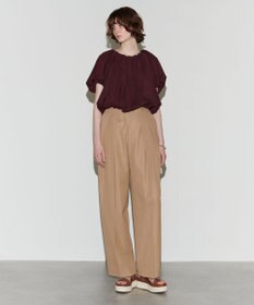 NAVE 【Nave 　洗える・接触冷感】クロップドジャージーブラウス