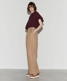 NAVE 【Nave 　洗える・接触冷感】クロップドジャージーブラウス