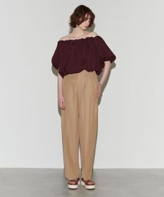 NAVE 【Nave 　洗える・接触冷感】クロップドジャージーブラウス