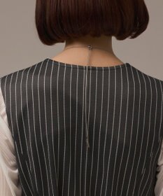 GRACE CONTINENTAL ストライプジャージワンピース