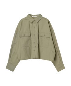 Green Parks ショート丈ワイドシャツ