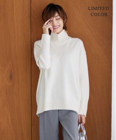 ICB L 【新色追加・WEB限定カラーあり】 ソフトカシミヤミックス ハイネックニット