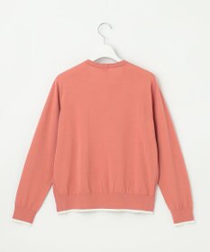 J.PRESS LADIES BASIC HT COTTON クルーネック カーディガン