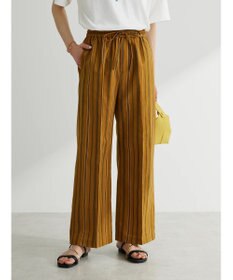 Green Parks 綿麻混イージーワイドパンツ