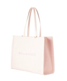 Maison de FLEUR ツイードキャリーオントートバッグ