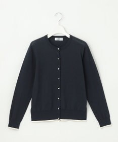 J.PRESS LADIES BASIC HT COTTON クルーネック カーディガン