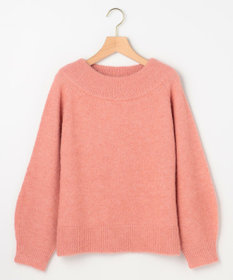 組曲 L へアリーヤーンボートネック ニット