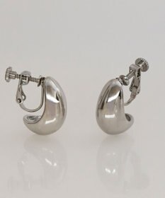 Phoebe 【金属アレルギー対応】プランプフープイヤリング　シルバー/サージカルステンレス