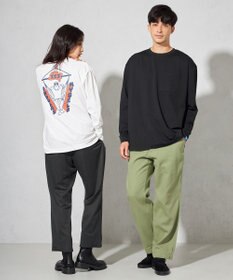 SHARE PARK LADIES 【洗える】ナチュラルワッシャー　セミフレアパンツ