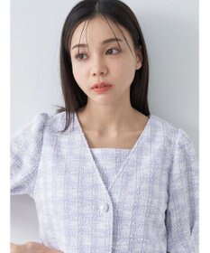 earth music&ecology ＳＥＴ２点　カットソーツィードアンサンブル