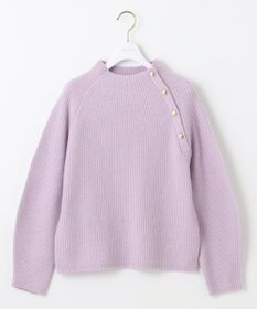 ANY SIS 【洗える】ボトルネックボタンポイントAir ニット