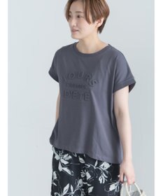 Te chichi 【接触冷感】エンボスロゴフレンチスリーブTシャツ