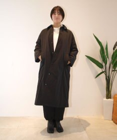 J.PRESS YORK STREET 【WOMEN】パデットリップストップ ステンカラーコート