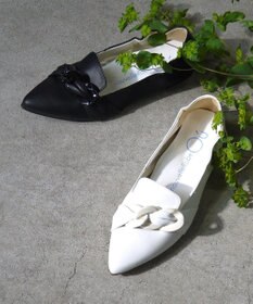 nouvelleRobe Oū 【本革・高反発】Big-Bit Slip-on ポインテッドトゥスリッポン