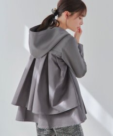 Tiaclasse 【洗える】異素材ドッキングフーディー