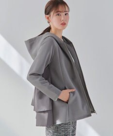 Tiaclasse 【洗える】異素材ドッキングフーディー