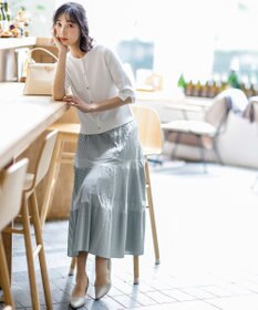 ANY SIS プリーツ切替 スカート