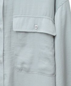 Green Parks ・ＳＵＧＡＲ　ＳＰＯＯＮ　サテンオーバーシャツチュニック