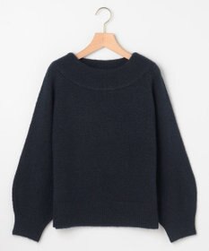 組曲 L へアリーヤーンボートネック ニット