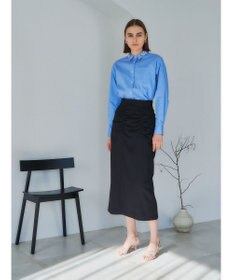 YECCA VECCA シャーリングロングナロースカート