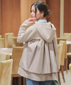 Tiaclasse 【洗える】異素材ドッキングフーディー