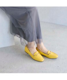 MODE ET JACOMO <noyau>スクエアトゥビット付きヒールローファー