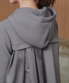 Tiaclasse 【洗える】異素材ドッキングフーディー