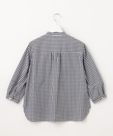 J.PRESS LADIES 【洗える・接触冷感・UVカット】エステネージュストライプ バンドカラーブラウス