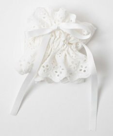 WEGO Lリボン付きレースシュシュ