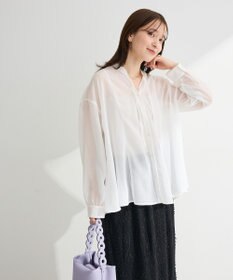 Green Parks フレアラインスキッパーブラウス