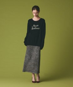 GRACE CONTINENTAL フェザーヤーンシャイニースカート