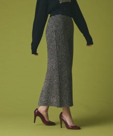 GRACE CONTINENTAL フェザーヤーンシャイニースカート