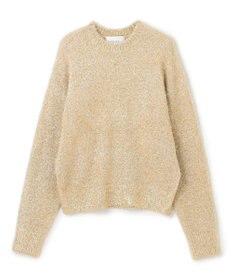 BEIGE， 【洗える】MARRONNIERS / ラメテープヤーンクルーネックニット