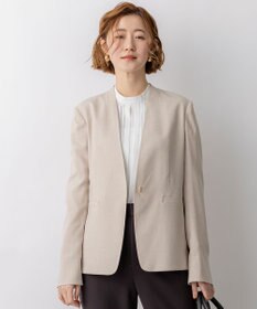 23区 【先行予約】アイアスマットストレッチ ノーカラージャケット