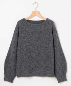 組曲 L へアリーヤーンボートネック ニット