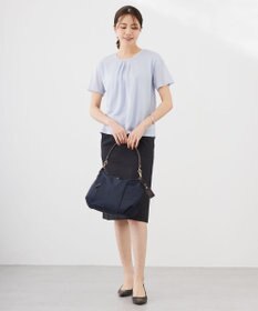 J.PRESS LADIES 【セットアップ対応・洗える・撥水・防汚】コットンFITTYシャーク スカート