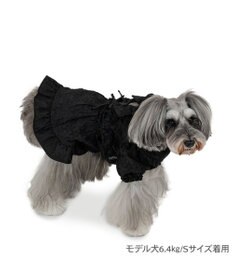 PET PARADISE cherircouture フリルリボン ワンピース 《ブラック》 小型犬