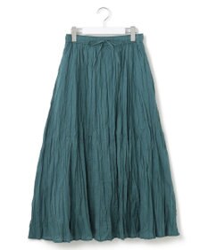 J.PRESS YORK STREET 【WOMEN】クリンクルフレアギャザー スカート
