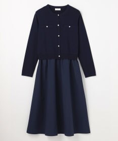 ANY SIS S ドッキングニット ワンピース